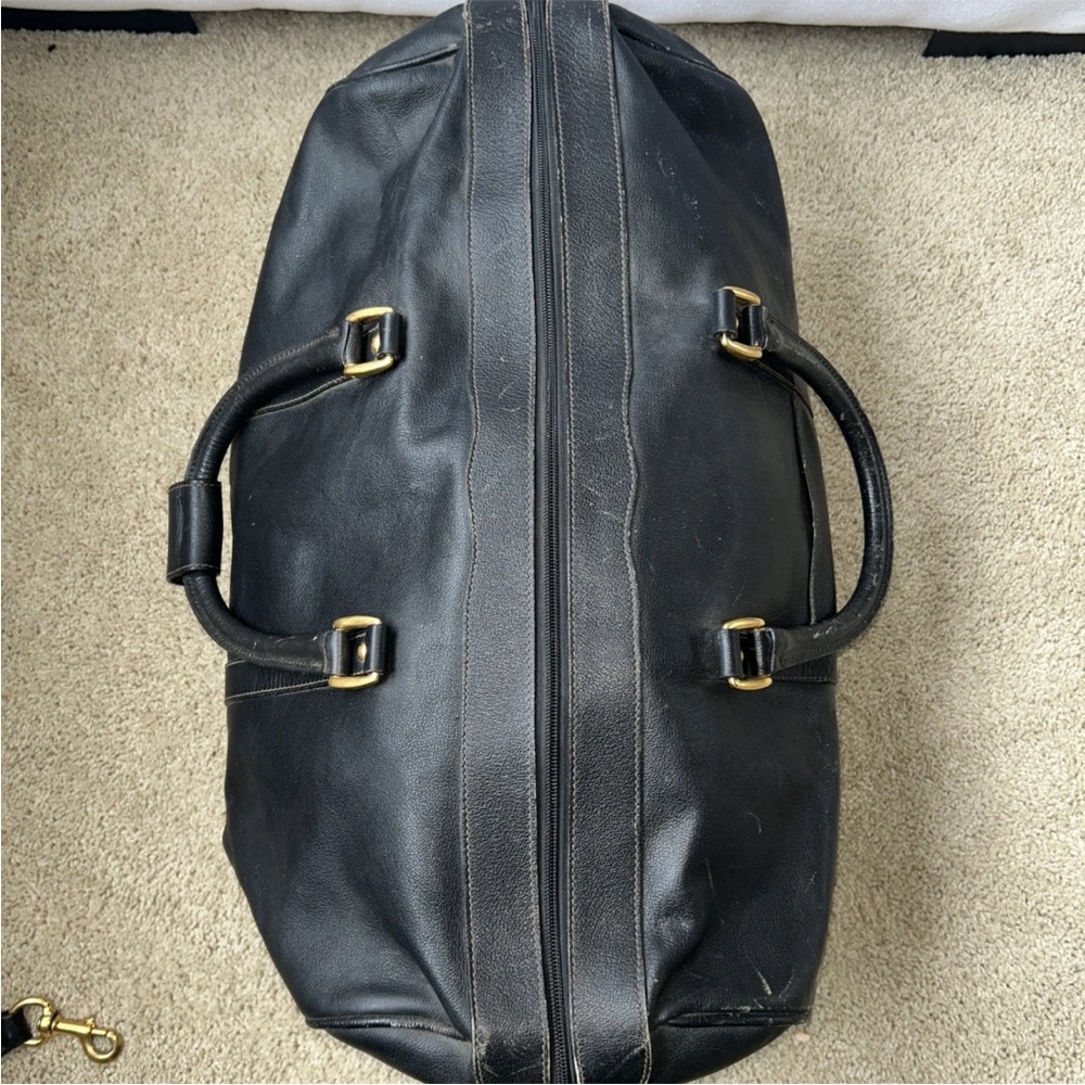 Black Gucci Leather Men's Duffel Bag - Picture 7 of 14